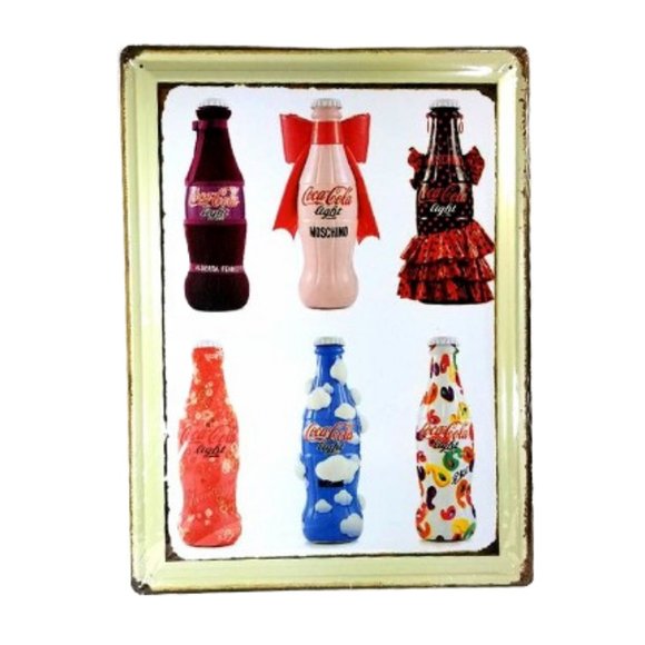 Moschino Coca Cola Metal Sign - Picture 1 of 5